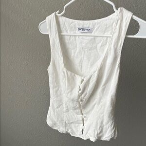Princess Polly Linen Sleeveless Blouse